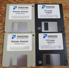 Lot of 4 1992/1993 Vintage Parsons Technology 3.5 Floppy Disks picture