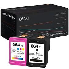 664XL High Yield Cartridges for HP DeskJet 1115, 2675, 3635, 5075 (1B+1TC) picture