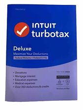 NEW - Intuit TurboTax DELUXE 2023 - FEDERAL ONLY NO STATE Windows/Mac - Sealed picture