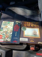 The Ancient Art of War & At Sea IBM/PC Lot Broderbund Dual Packs 3.5 & 5.25 Disc picture