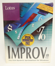 Lotus Improv Dynamic Spreadsheet 1993 Release 2.0 PC Computer Program Software picture