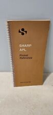 Sharp APL Pocket Reference Manual Vintage Book picture