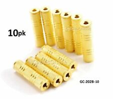 CablesOnline, 10-PACK 3.5mm TRS Stereo Metal Barrel Connector F/F Coupler Gen... picture