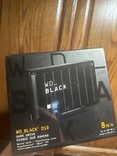 WD BLACK D10 8TB External USB 3.2 Gen 1 Portable Hard Drive Game Brand New picture