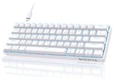  60% Mechanical Keyboard, DK61se Wired Gaming Keyboard withes, Red Switch White picture