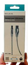 NEW Belkin F3U133 6' ft USB 2.0 CABLE Device A-B Gold iMac PC cord wire foot picture