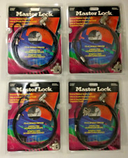 Lot of 4 Computer Laptop Security Cable Master Lock Notebook Security Cable New picture