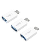Aukey CB-A1 USB 3.0 A to C Adapter (3-Pack) CB-A1 White picture