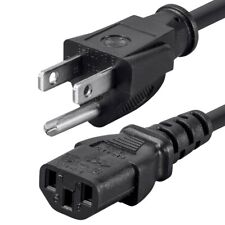 3FT-25FT 14/3 Power Cord Cable NEMA 5-15P to IEC 60320 C13 3-Prong 14AWG 15A LOT picture