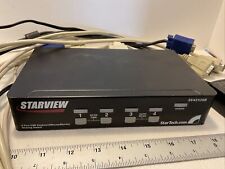Starview SV431USB 4 port keyboard/mouse/monitor sharing switch, Startech W Cable picture