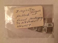 3 Motorola SC8594FH -01 Flat Pack IC Chips Vintage Silver White Sperry Rejects picture