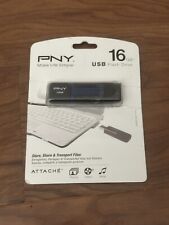 PNY 16 GB USB COMPACT ATTACHE Flash Drive Brand New picture