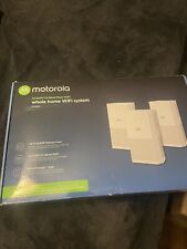 Motorola Router MH7023 AC2200 Tri-Band Mesh Whole Home Wi-Fi System - 3 Hubs EUC picture