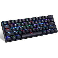  CK61  Mechanical Gaming Keyboard Red Switches 61 Keys Black O7T4 picture