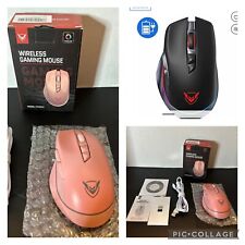 Pictek PC255A Rechargeable Wireless Gaming Mouse New In Box 10000 DPI RGB -PINK picture