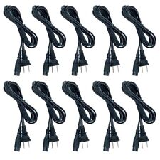 Bulk LOT 100 2-Prong AC Power Cord/Cable for PS2 PS3 PS4 Slim 18AWG 10A | NEW picture