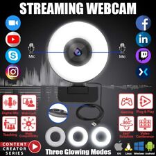 Webcam Auto Focusing Web Camera Full HD with MIC For Gaming Streaming PC Laptop picture