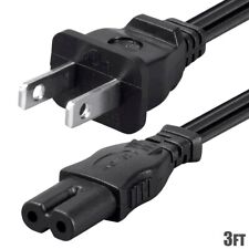 3FT IEC320 18AWG Figure 8 Shape AC Power Cord Cable for Sony PS2 PS3 (C-7/1-15P) picture