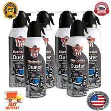 6pk Dust Off Compressed Air Computer TV Gas Cans Duster 10oz picture