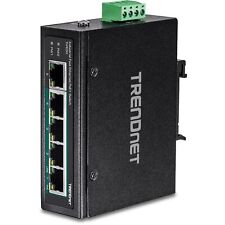 TRENDnet 5-Port Industrial Fast Ethernet DIN-Rail Switch, 4 x Fast Ethernet Po picture