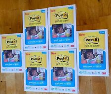 Lot of 6 Packs Post-it Picture Paper 4x6 Super Sticky 65 Sheets/Pack New Glossy picture