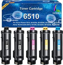 5pk Color Toner Cartridge For Xerox Phaser 6510 Workcentre 6515n 6515dn 6515dni picture