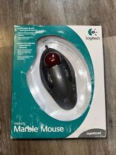 Logitech Optical Trackball Marble Mouse wired USB, PS/2, Gray 904360-0403 sealed picture