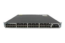 Cisco WS-C3750X-48T-S 48-Port, C3KX-NM-10G, 1X 750WAC PSU picture