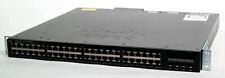 Cisco WS-C3650-48FS-S V04 48-Port Gigabit Switch w/ PoE+ 4x1G uplinks picture