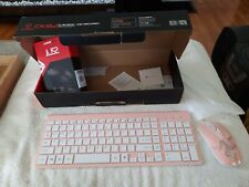 CK82 Motospeed Wired/Wireless Pink Gaming Keyboard red Switch w/ mouse picture