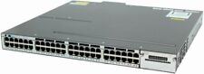 Cisco WS-C3750X-48PF-S 48-Port Gigabit IP Base Switch w/ 1x C3KX-PWR-1100WAC picture
