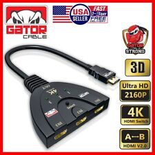 4K HDMI 2.0 Cable Auto Switch Switcher Splitter Adapter 3 In to 1 Out Devices picture