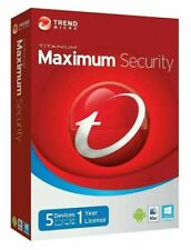TREND MICRO MAXIMUM SECURITY 2021 - 5 PC DEVICE FOR 1 YEAR - Download picture