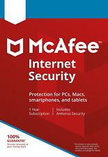 McAfee Internet Security 2022 Anti Virus Software 1 Year 10 Devices - New picture