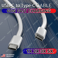 60W USB-C to PD Type C Cable Fast Charge Adapter Cable For Samsung Macbook iPad picture