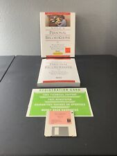 1992 NOLO'S PERSONAL RECORD KEEPER 3.0 DOS W/ MANUAL & DISK BIG BOX MACINTOSH picture
