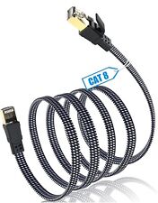 Braided 6FT-35FT  Heavy Duty Cat8 Ethernet Cable Super Speed 40Gbps/2000Mhz RJ45 picture