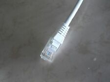 Cat6 Patch Cord 1' Foot Ethernet Network Cable in White 25 Pcs picture