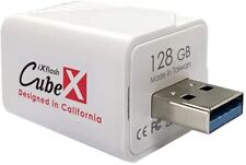 iXflash Cube 128GB iPhone iPad Auto Backup Photo Storage Device Apple MFi USB-A picture