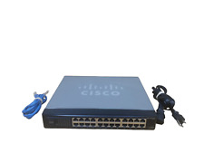 CISCO SR224 V2 24 Ports Ethernet Network Switch W/ Power & Ethernet Cords picture
