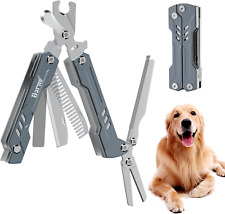 BARMI Dog Nail Clipper with Pet Grooming Scissors and Fine Hair Cleaning Comb, D picture