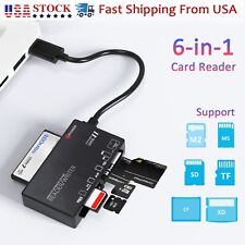 6-in-1 Type-C HUB Multiport Card Reader Micro SD TF CF Adapter Laptop Computer picture
