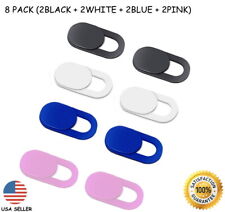 8PCS Black,Whie,Blue,Pink  WebCam Cover Slide Camera Privacy Security Protect  picture