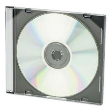 Innovera 85800 Slim CD/DVD Jewel Cases Clear/Black (100/Pack) New picture