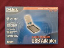 D-LINK DWL-120R Wireless USB Adaptor 2.4GHz Omnifi Devices Network NEW SEALED  picture