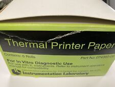 Instrumentation Laboratory Thermal Printer Paper  6 Rolls Part# 074389-06 picture