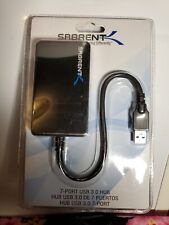 Sabrent HB-B7U3 60W 7-Port USB 3.0 Hub + 1  Charging Port. Brand New.  picture