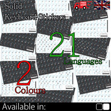 Non Transparent Opaque Keyboard Stickers In 20 Languages And 2 Colours To Choose picture