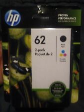 Hp proven performance for superior prints 62.  2-pack black and tri-color.  picture