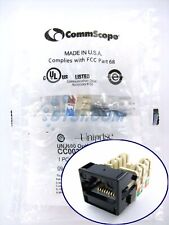 Commscope/Uniprise Cat6 Modular Jack, Black UNJ600-BK ~STSI picture